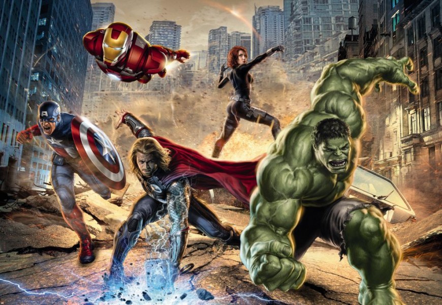 FOTOTAPET AVENGERS - FURIA STRAZII