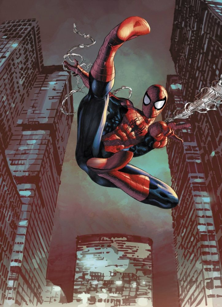 FOTOTAPET SPIDERMAN PENTRU CAMERA BAIETI - MAN JUMP