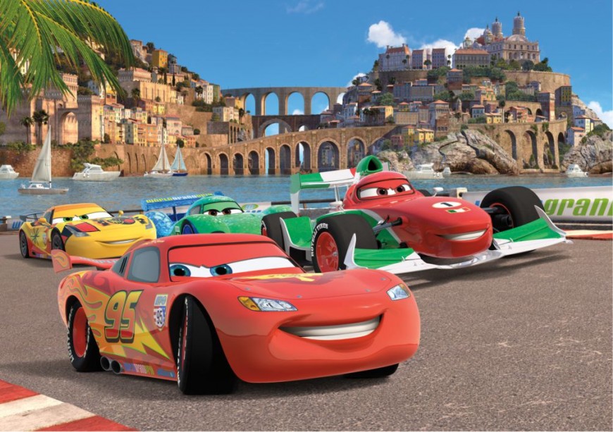 FOTOTAPET CARS - FULGER MCQUEEN INCEPEREA CURSEI