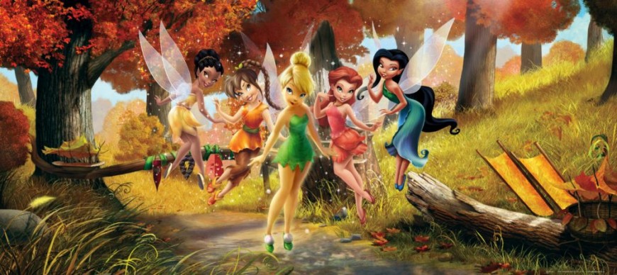 FOTOTAPET TINKER BELL - TOAMNA IN PADURE