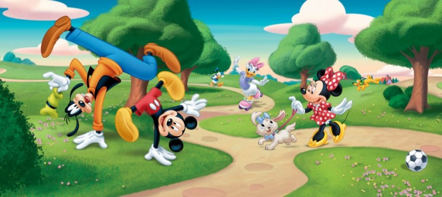 FOTOTAPET MICKEY MOUSE - DISTRACTIE IN PARC
