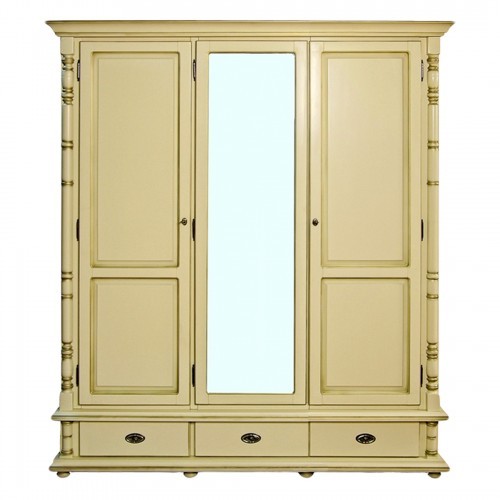 DULAP TUDOR CU 3 USI CREM