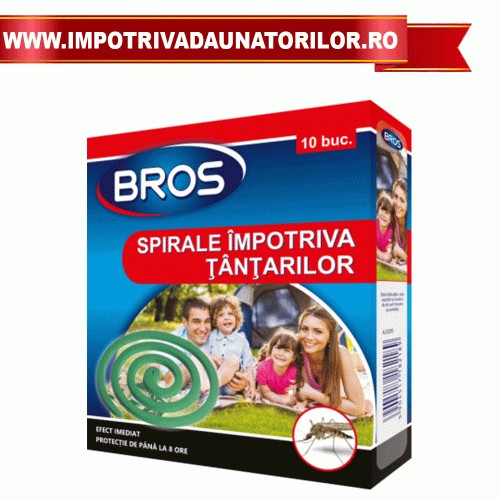 SPIRALE FUMIGENE BROS IMPOTRIVA TANTARILOR SI CAPUSELOR, 10 BUC
