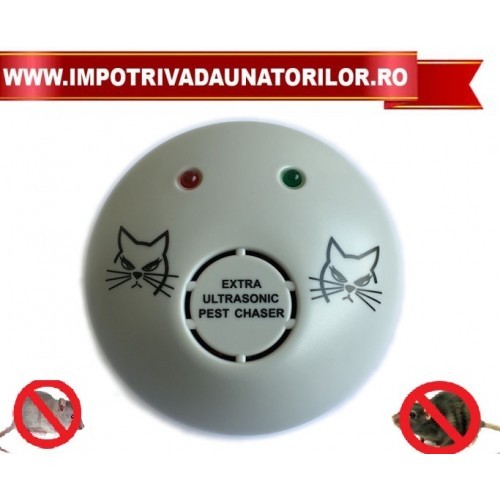 EXTRA ULTRASONIC PEST CHASER - APARAT CU ULTRASUNETE IMPOTRIVA SOARECILOR SI SOBOLANILOR