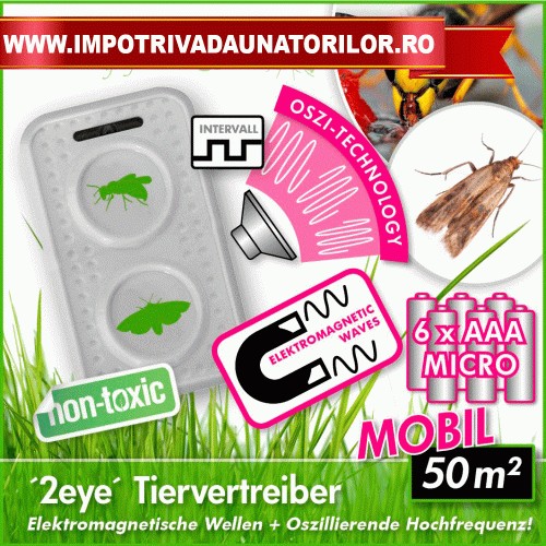 APARAT ANTI INSECTE ZBURATOARE, ANTI MOLII, ANTI VIESPI, ANTI FLUTURI