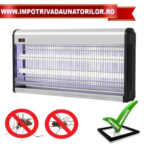 INSECTOKILL M40 - DISTRUGATOR DE INSECTE CU LAMPI UV IDEAL PENTRU COMBATEREA MUSTELOR SI TANTARILOR 