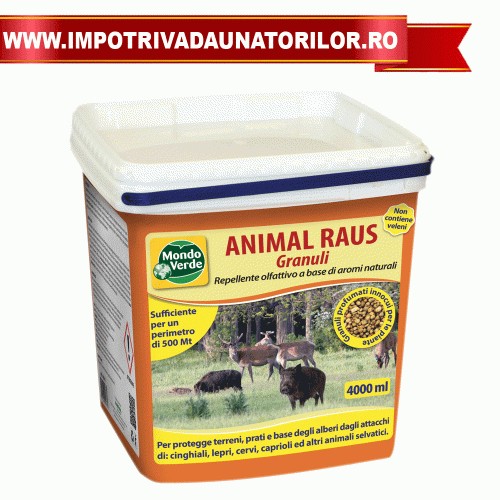 ANIMAL RAUS - REPELENT PENTRU ALUNGAREA ANIMALELOR SALBATICE PRECUM PORCI MISTRETI, CAPTIOARE ETC