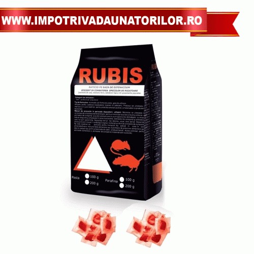 RUBIS PASTA ROSIE 10KG - 5GR/PLIC
