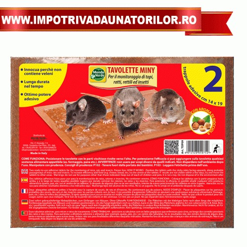 PLACI ADEZIVE ANTI ROZATOARE PENTRU CAPTURARE SOARECI