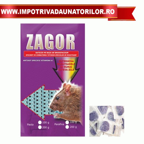 PASTA RATICIDA ZAGOR 100GR