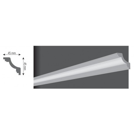 BAGHETA DECORATIVA POLISTIREN O45 45X45MM