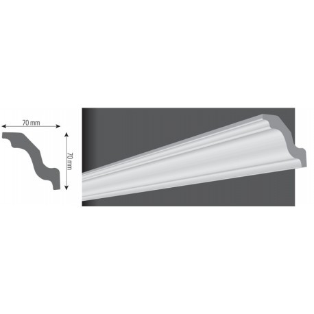 BAGHETA DECORATIVA POLISTIREN W70 70X70MM