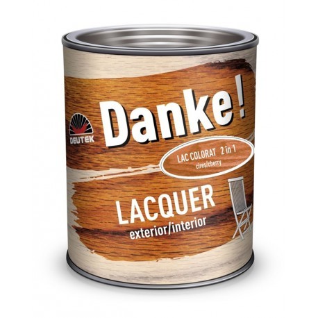 LAC COLORAT PENTRU LEMN DANKE 2 IN 1 CIRES 0.75L