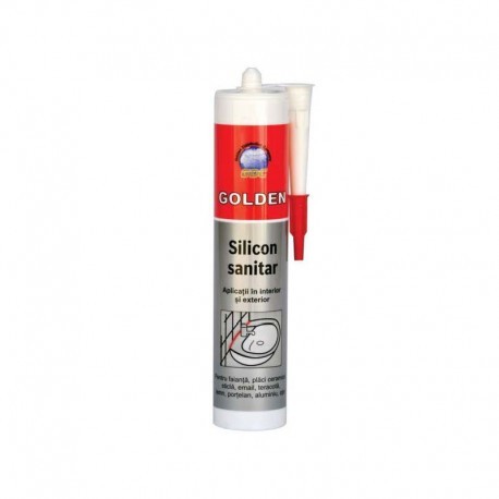 SILICON SANITAR TRANSPARENT GOLDEN 280ML