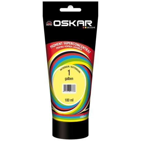 PIGMENT OSKAR GALBEN 180 ML PENTRU VOPSEA LAVABILA