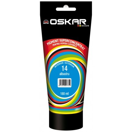 PIGMENT OSKAR ALBASTRU 180 ML PENTRU VOPSEA LAVABILA