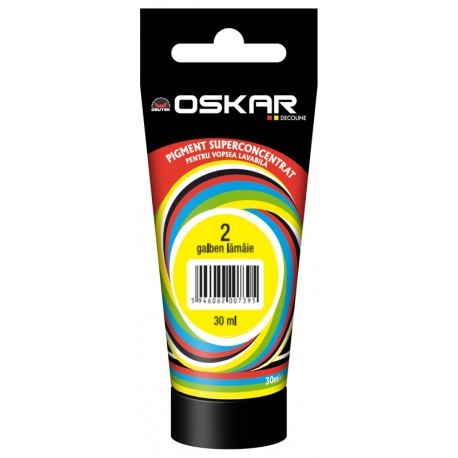 PIGMENT OSKAR GALBEN LAMAIE 30 ML PENTRU VOPSEA LAVABILA