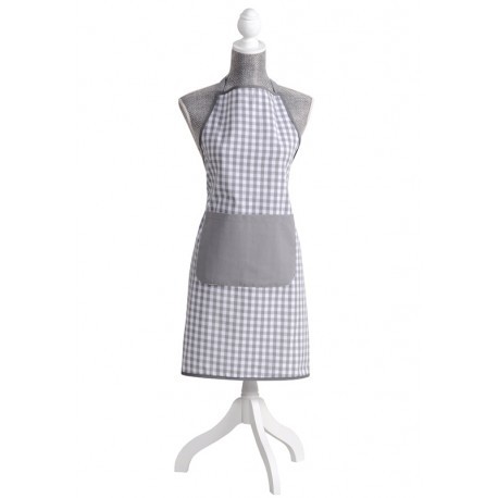 SORT DE BUCATARIE VICHY CU CAROURI GRI