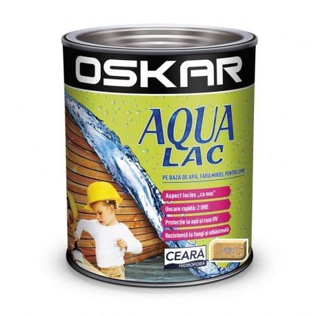 OSKAR AQUA LAC PENTRU LEMN STEJAR 0.75L PE BAZA DE APA