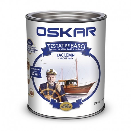 LAC PENTRU LEMN OSKAR YACHT 3 IN 1 CIRES JAPONEZ 0.75L