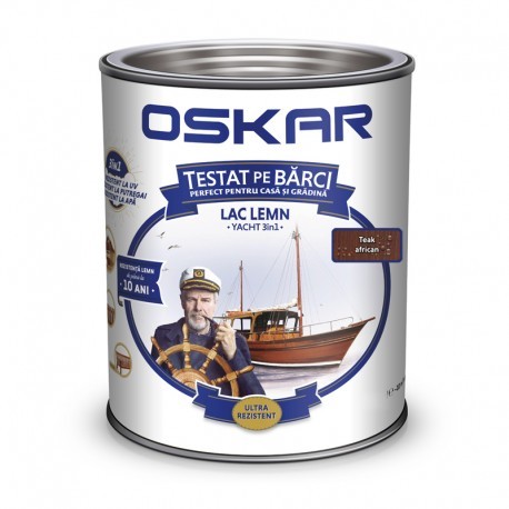 LAC PENTRU LEMN OSKAR YACHT 3IN1 TEAK AFRICAN 0.75L