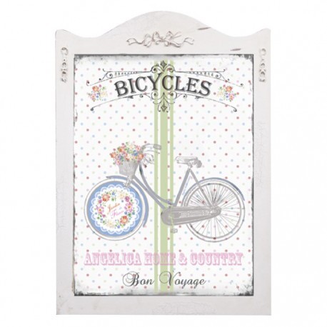 TABLOU DECORATIV SHABBY CHIC - BICICLETA