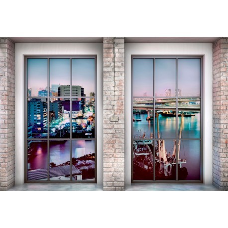 FOTOTAPET LOFT - FEREASTRA SPRE PORT