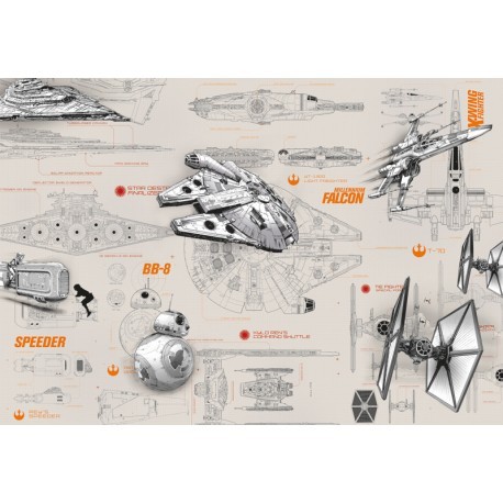 FOTOTAPET STAR WARS NAVE INTERGALACTICE