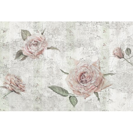 FOTOTAPET FLORAL TRANDAFIRI VINTAGE