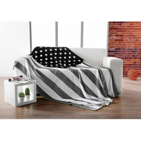 PATURA FLEECE ALB-NEGRU AMERICA