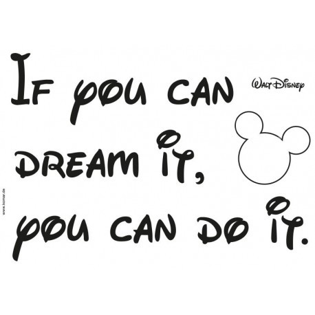 STICKERE PERETE DISNEY - YOU CAN DO IT