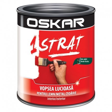 EMAIL METAL SI LEMN RAL 6005 OSKAR 1 STRAT VERDE INCHIS 2.5L