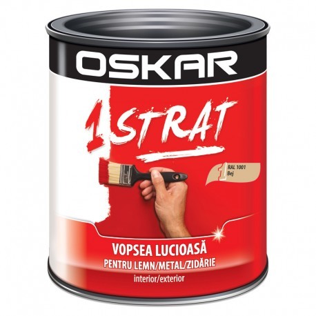 EMAIL METAL SI LEMN RAL 1001 OSKAR 1 STRAT BEJ 2.5L