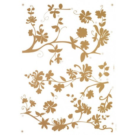 STICKERE PERETE CRENGI CU MOTIVE FLORALE