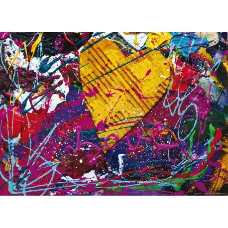 FOTOTAPET LIVING - TABLOU ABSTRACT LOVE