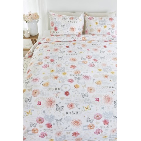 LENJERIE DE PAT CU TRANDAFIRI SHABBY CHIC
