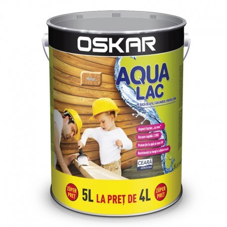 OSKAR AQUA LAC PENTRU LEMN MAHON 5L