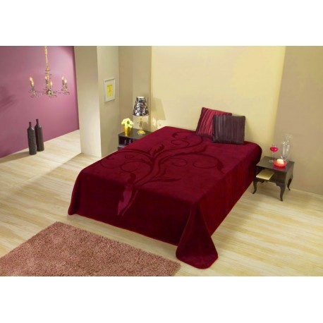 CUVERTURA DE LUX GRENA CLASICA