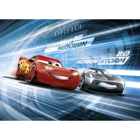 FOTOTAPET LIGHTNING MCQUEEN SI JACKSON STORM