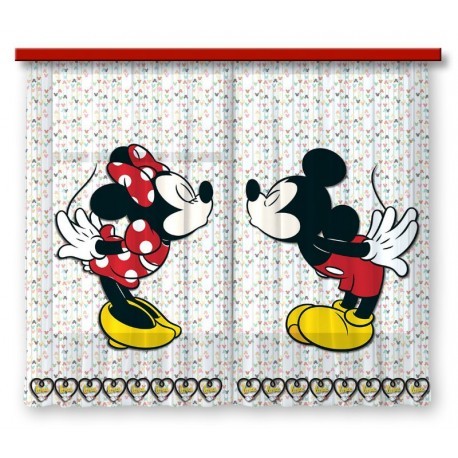 PERDELE COPII MICKEY SI MINNIE MOUSE