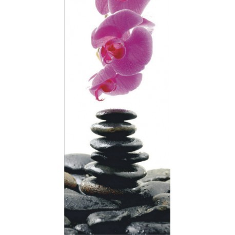 FOTOTAPET ZEN - PIETRE ONIX SI ORHIDEE