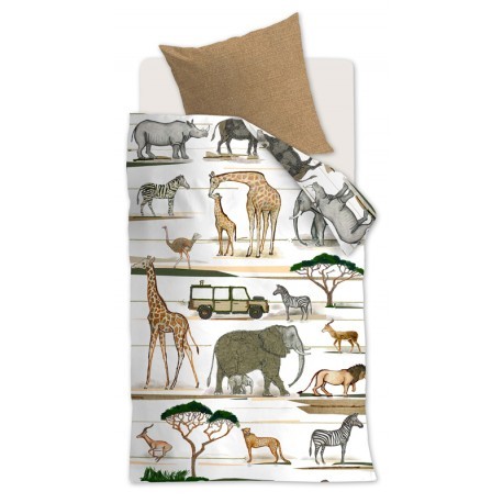 LENJERIE DE PAT COPII CU ANIMALE
