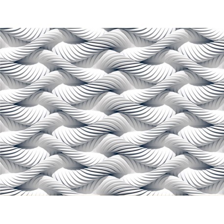 FOTOTAPET CU EFECT 3D SPIRALE ALBE