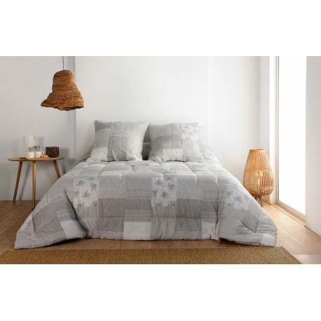CUVERTURA PATCHWORK GENTIANE GRI