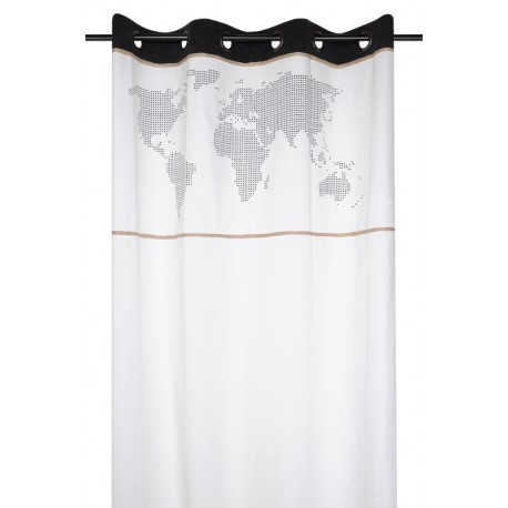 DRAPERIE ALBA CU HARTA LUMII