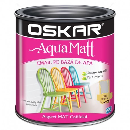 VOPSEA ACRILICA OSKAR AQUA MATT GRI URBAN 0.6L