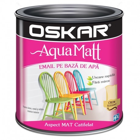 VOPSEA ACRILICA OSKAR AQUA MATT CREM ELEGANT 0.6L