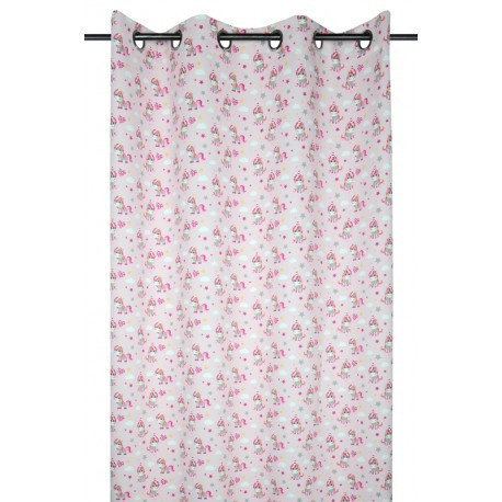 DRAPERIE ROZ CU UNICORNI ZAELIA