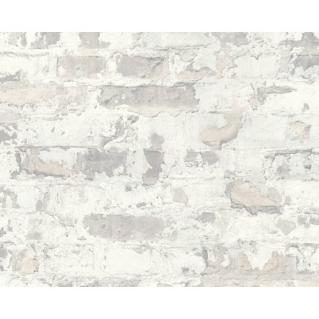 TAPET CARAMIDA ANTICA ALB-GRI