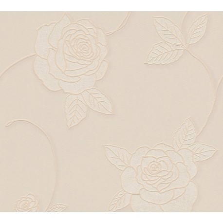 TAPET FLORAL BEJ